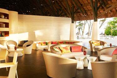 L'espace intrieur du bar de l'htel