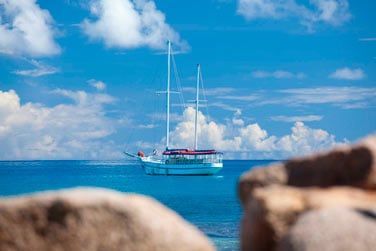 A 15 minutes en bateau de Praslin