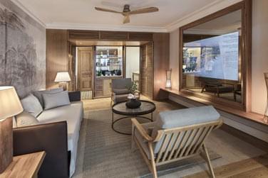 Le coin salon de la Suite Premium