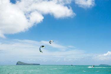 Dcouvrez un superbe spot de kitesurf prs du Zilwa !