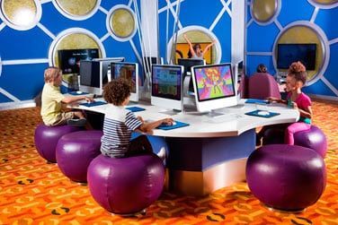 Une salle de jeux sur ordinateurs est galement  disposition des enfants au mini-club