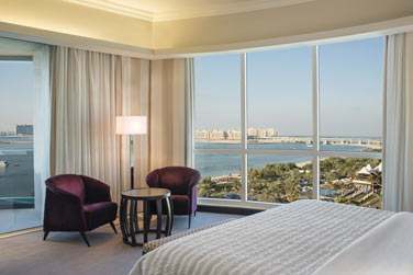 La chambre Suprieure offrant une vue splendide sur Palm Jumeirah et le golfe d'Arabie