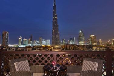 Vue depuis le balcon de la Burj Suite