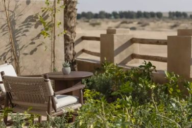 La terrasse de la Chambre Terrasse vue Dsert
