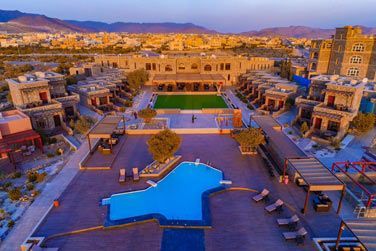 La vue arienne de du complexe