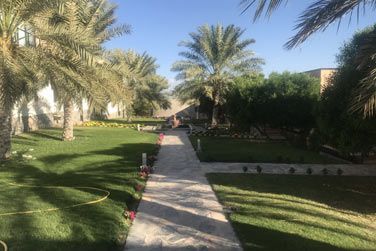 Un jardin trs bien entretenu