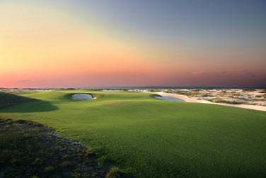Le parcours de golf Saadiyat Beach Golf Club est attenant  l'htel