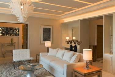 Salle de sjour de la Suite Spa