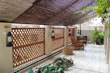 La terrasse de la chambre N1 : un endroit vraiment paisible