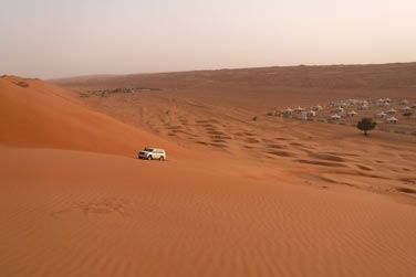 Aprs votre escapade dans les montagnes, route vers le grand dsert d'Oman...