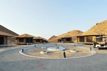 L'extrieur du Carapace Lodge