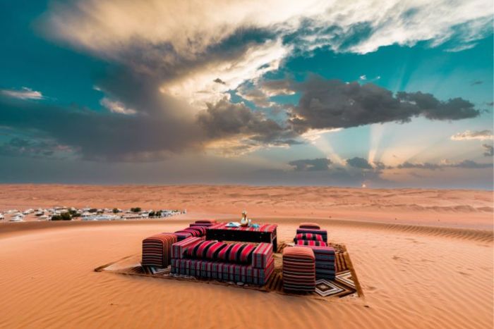 photo desert night resort