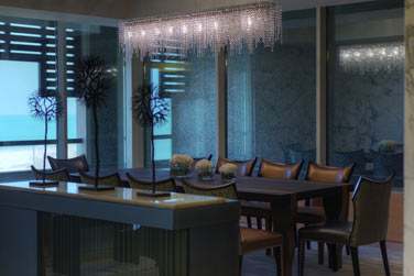 La salle  manger de la Suite Prsidentielle