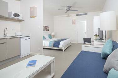 Les studios sont spacieux et modernes