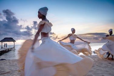 Show de Sega au coucher du soleil...