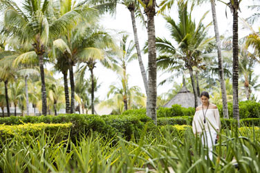 Les jardins luxuriants de l'htel