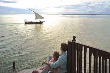 Nich sur la cte sud prserve de lle de Zanzibar