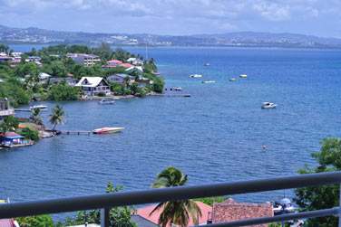 Ainsi que la vue sur la mer des Carabes !