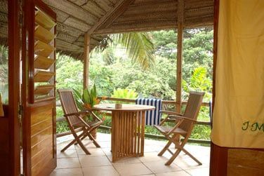 Chaque bungalow possde un balcon ou une terrasse