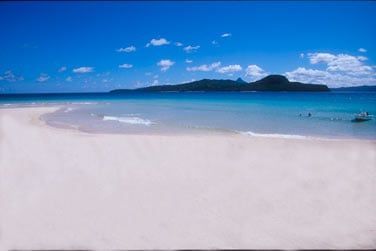 De vrais petits paradis de sable blanc...