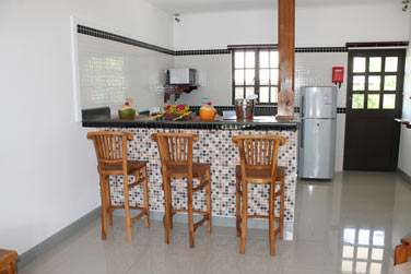 Intrieur du coin cuisine des appartements