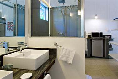 Le coin salle de bain, moderne galement et fonctionnel