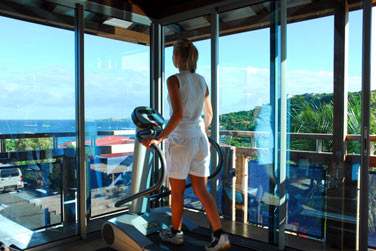 ... avec vue panoramique sur la baie de Saint Jean !