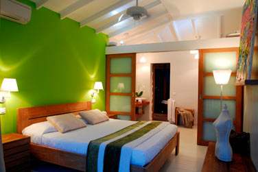 La chambre de la Suite avec bain  remous