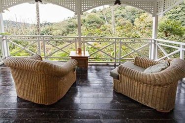 Avec une belle vue sur la vgtation tropicale environnante