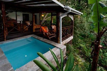 Piscine prive du cottage deux chambres