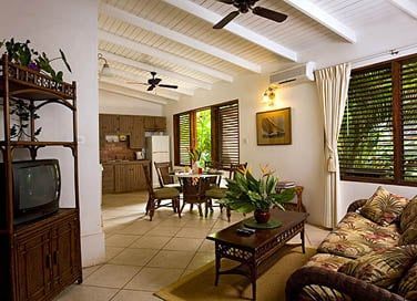 Le salon spar et le coin tlvision de la Suite Executive