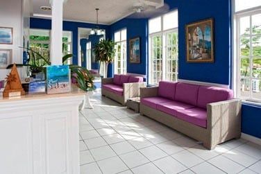 Le coin rception-lounge de l'htel