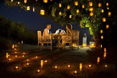 Ou bien un dner romantique  la belle toile...