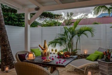 Ct jardin dans la Suite Saba