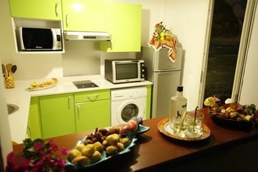 La cuisine parfaitement quipe...