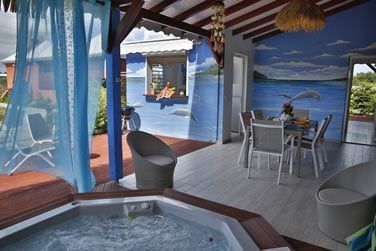 Ou un moment dtente dans le bain  remous