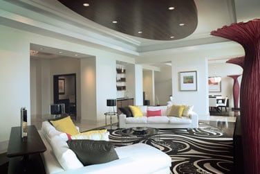 Le vaste salon de la Suite Prsidentielle