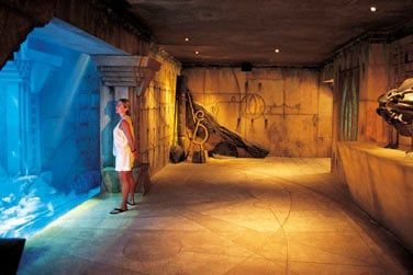 Le resort comprend de nombreux aquariums