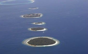 Route vers les atolls de Mal Sud et d'Ari