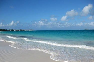Non loin d'une superbe plage de sable blanc