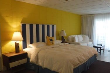 Chambre standard, une ambiance rappelant le bord de mer