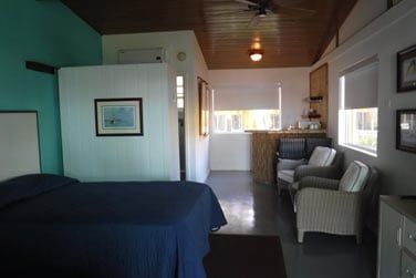 Intrieur du cottage, subtilement dcor sur le thme de la mer