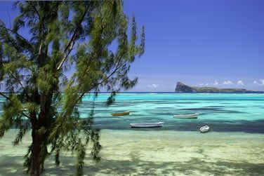 A Pointe aux Canonniers dans le nord de l'le Maurice