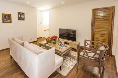 L'espace salon de la Suite Royale