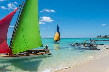 Un paysage paradisiaque et typiquement mauricien...