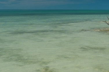 Une eau cristalline  perte de vue...