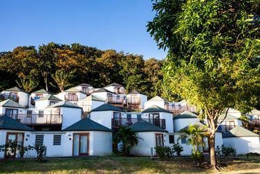 Les bungalows vue jardin