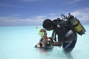 Lors d'une sortie en plonge sous-marine