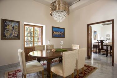 La salle  manger de la Suite Zanzibar