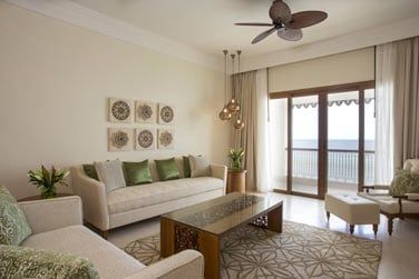 Le coin salon de la Suite Zanzibar